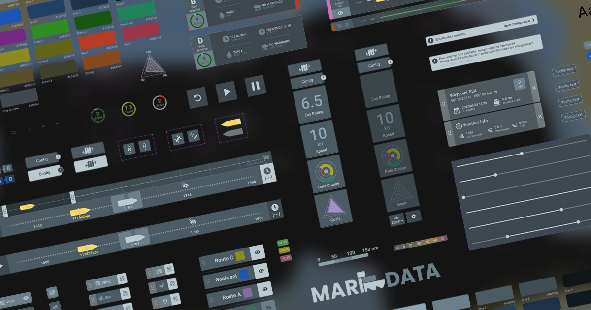 The MariData design system.